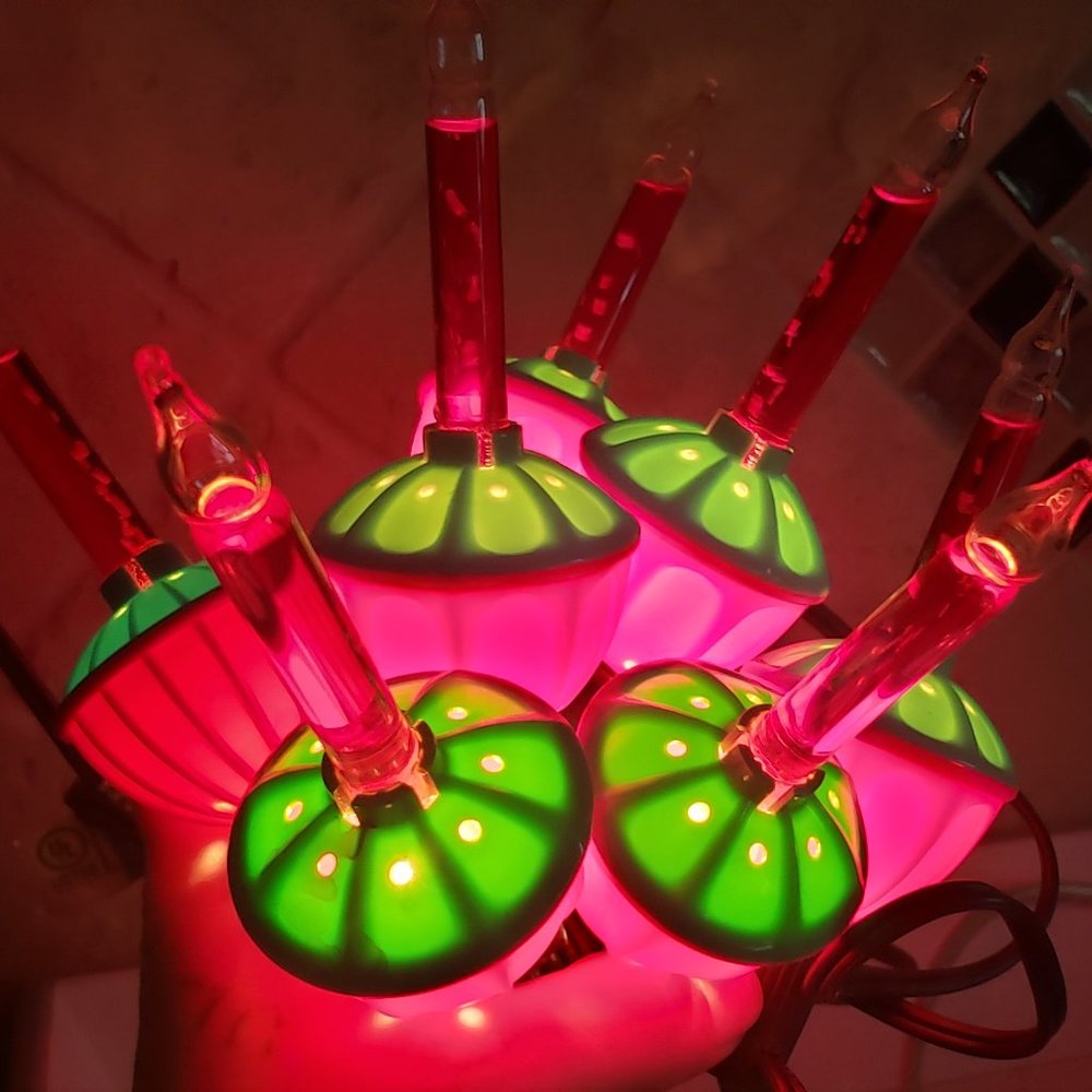 Vintage Retro Christmas Bubble Lights